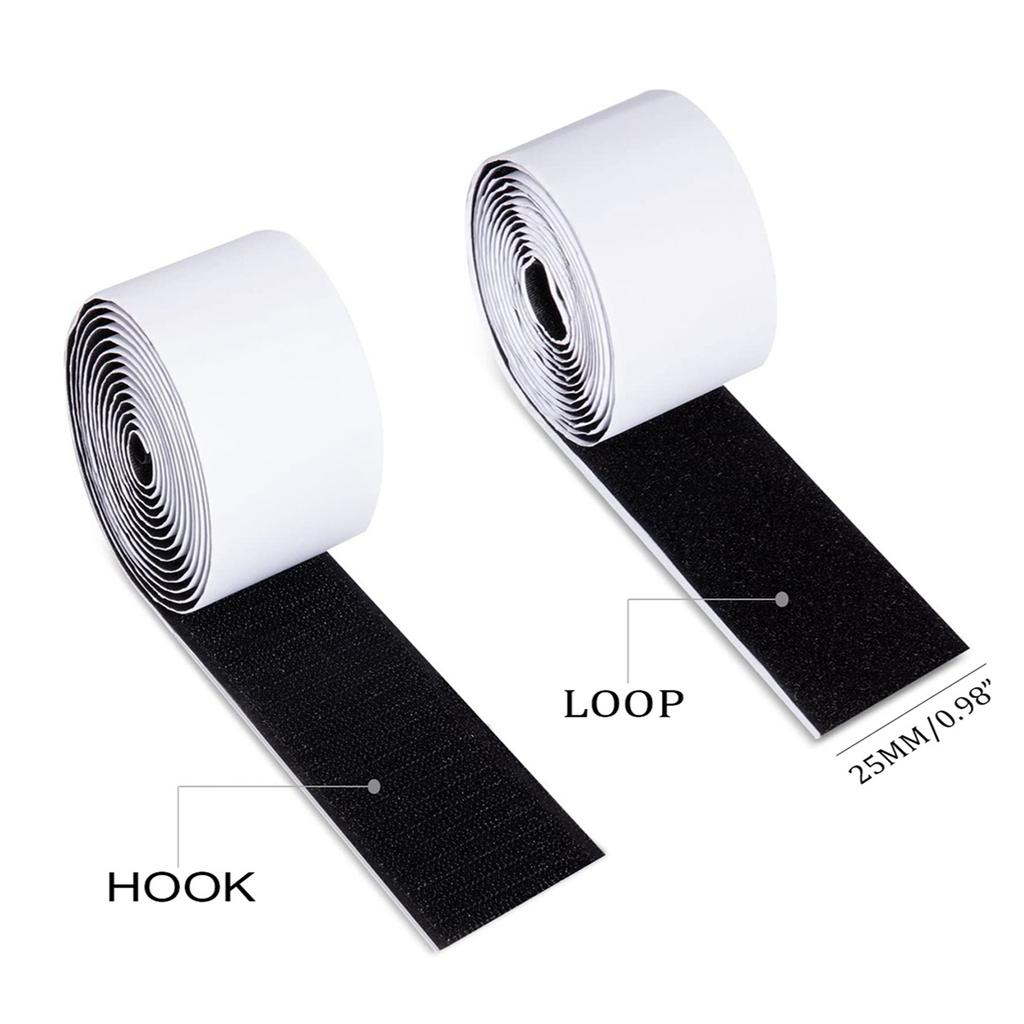Self Adhesive Hook and Loop Strip Tape Wide Double Sided Sticky Back Tape Hook Loop Fastener for Pedal Board Fastening