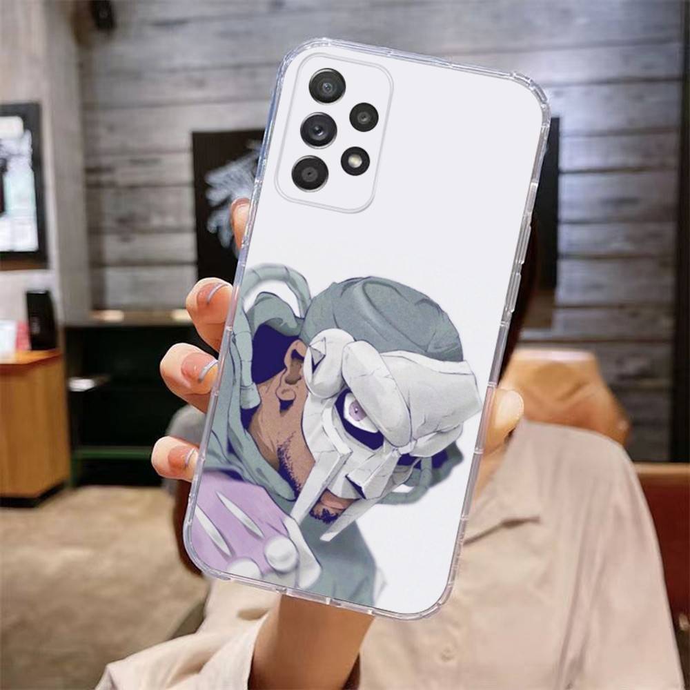 

Rapper MF DOOM Phone Case For Samsung Galaxy A,71,70,52,51,40,31,50,50S,30S,21S,12,10,Note20ultra Transparent Cover samsunga30