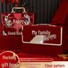 High-End Betrothal Money Box Set – Engagement Chest & Wedding Suitcase for 100,000 Yuan Dowry