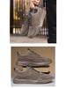 Men's Versatile Leather Lace-up Casual Sneakers - Breathable, Comfortable, Non-slip for Spring & Autumn 2025