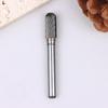 Tungsten Carbide Rotary File Burr Style C Ball Nose Cylinder 6Mm 1/4 Shank Mould Carving Tools Single Cut Milling Cutter