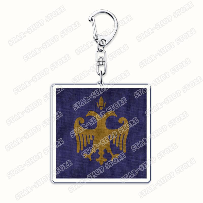 Hot Game Pennant Keychains for Women Accessories Bag Mount Blade Emblem Keyrings Jewelry Friends Fans Gaming Gifts