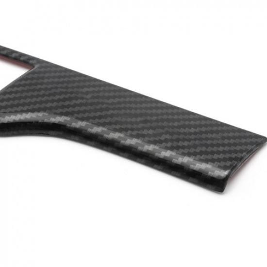 Carbon Fiber Style Headlight Switch Button Cover Trim For Honda Civic 2016-