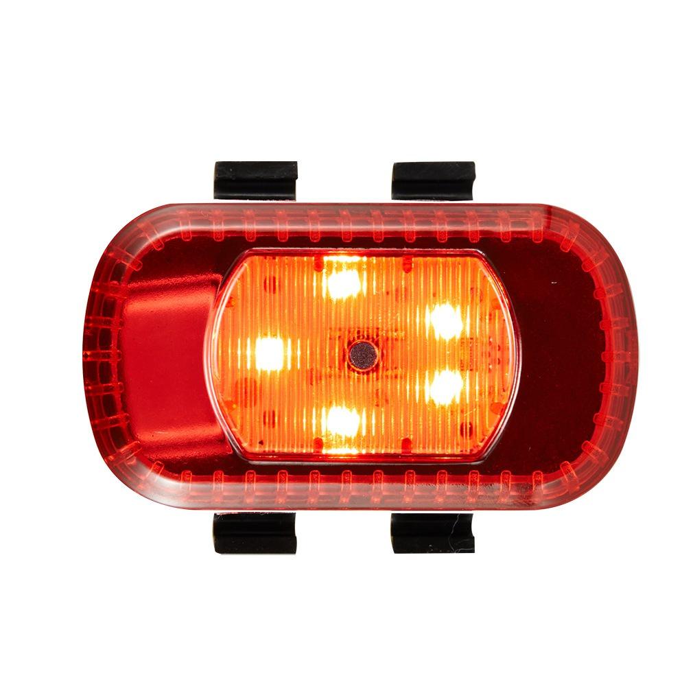 

Велосипедный задний фонарь на 5 светодиодов с зарядкой от USB, предупреждающий световой сигнал безопасности красный