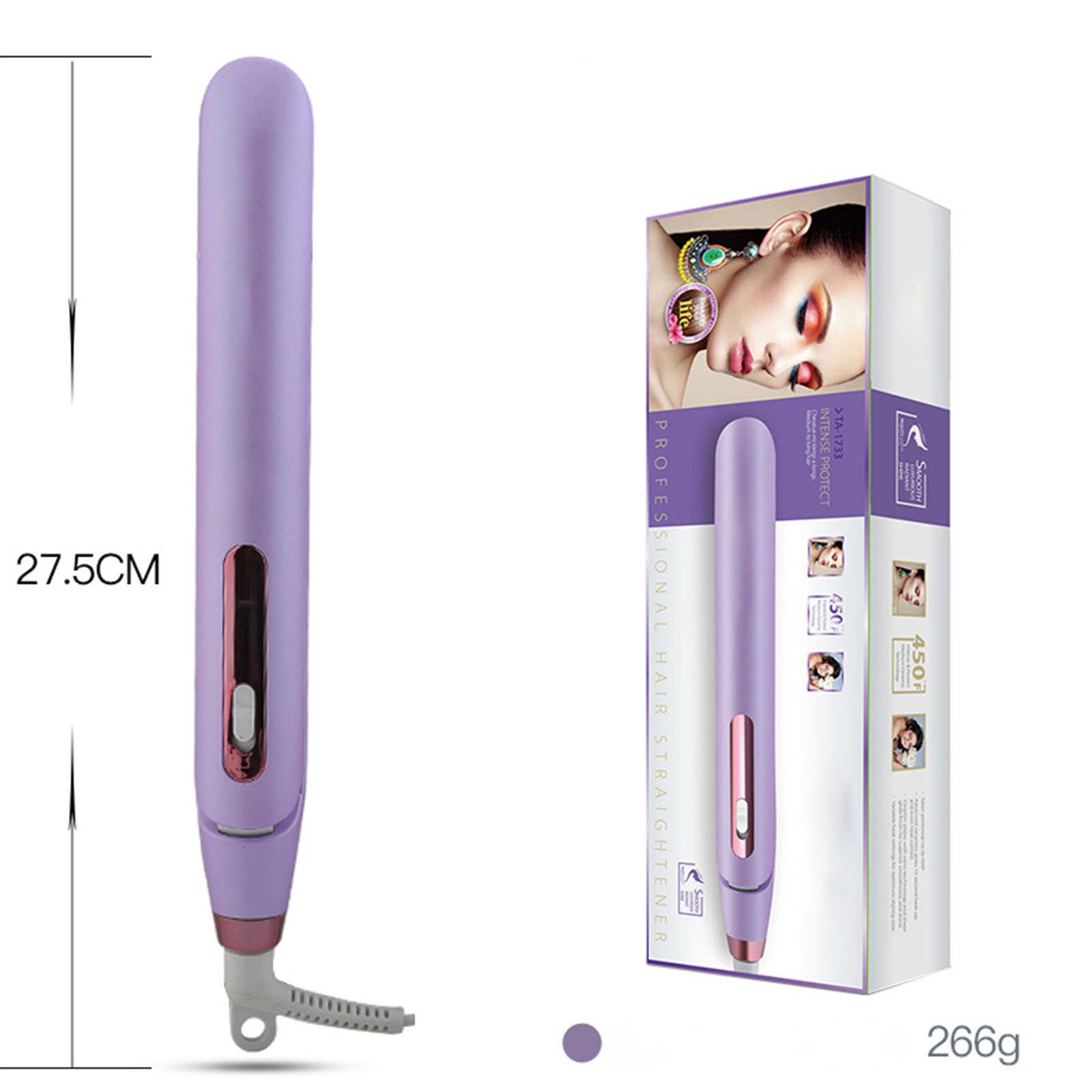 

Выпрямитель для волос для студентов с воздушной челкой, завивка и выпрямление волос заколками purple