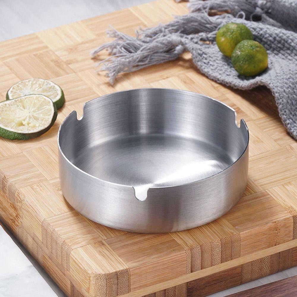 Round Ash Tray Metal Smoke Holder Stylish Home Decoration  for Smoker