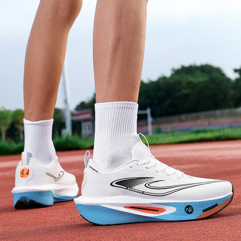 Running Shoes Men Carbon Plate Speciality Marathon Athletic Breathable Lightweight Women'S Plush Comfort Chunta Leisure Athletic Shoes