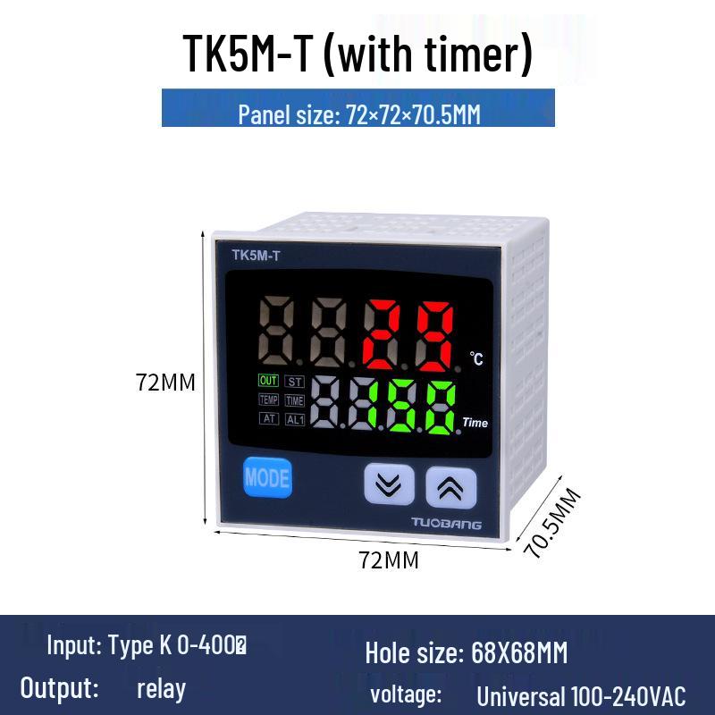 TK5S/M/H-T PID Digital Temperature and Time Controller for Heat Press Machine (K-type)