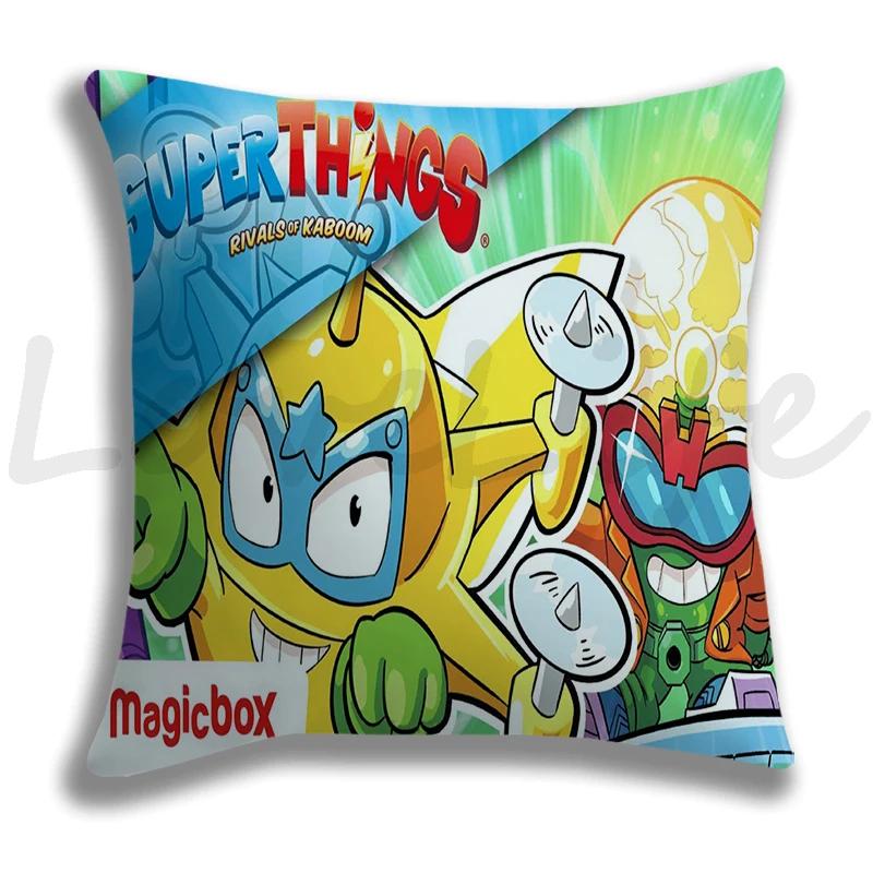 Superthings Pillow Case Single Sides Pillowcase Home Pillowcase Decorative Sofa Pillow Cover Bedroom Car Protection Pillow Case