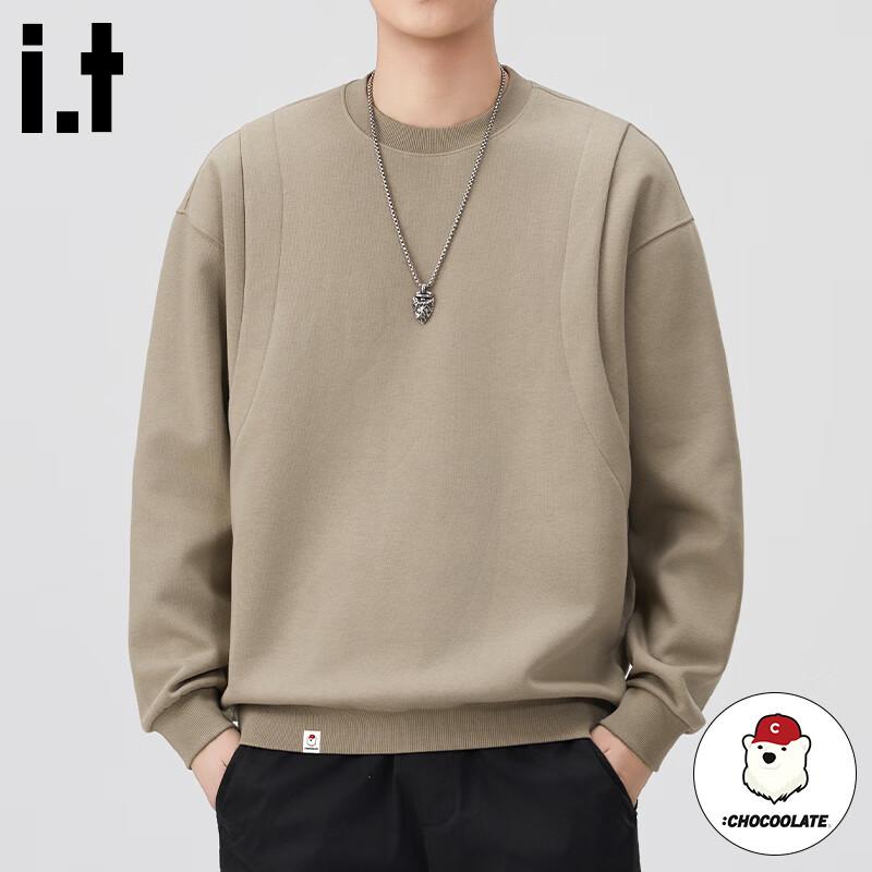 CHOCOOLATE Men s Retro Casual Crew Neck Sweatshirt M