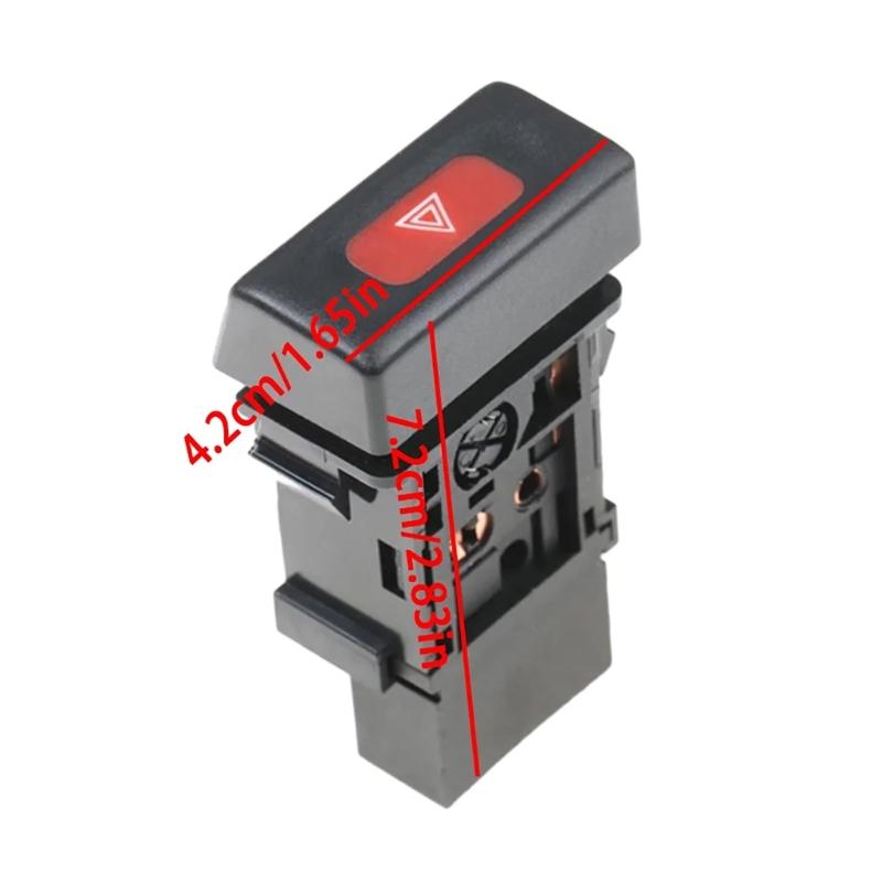 Warning Indicator Switch Warning Hazard Emergency Light Switch Button Replace 25290-F4100 25290F4300 for 1996-2000