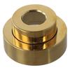 Adjustable Height Copper Shower Head Cover with Thickened Build for Enhanced Durability and Seamless Shower Fixture Appearance