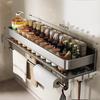 Yu Zhuxun Carbon Steel Wall-Mounted Kitchen Storage & Spice Rack