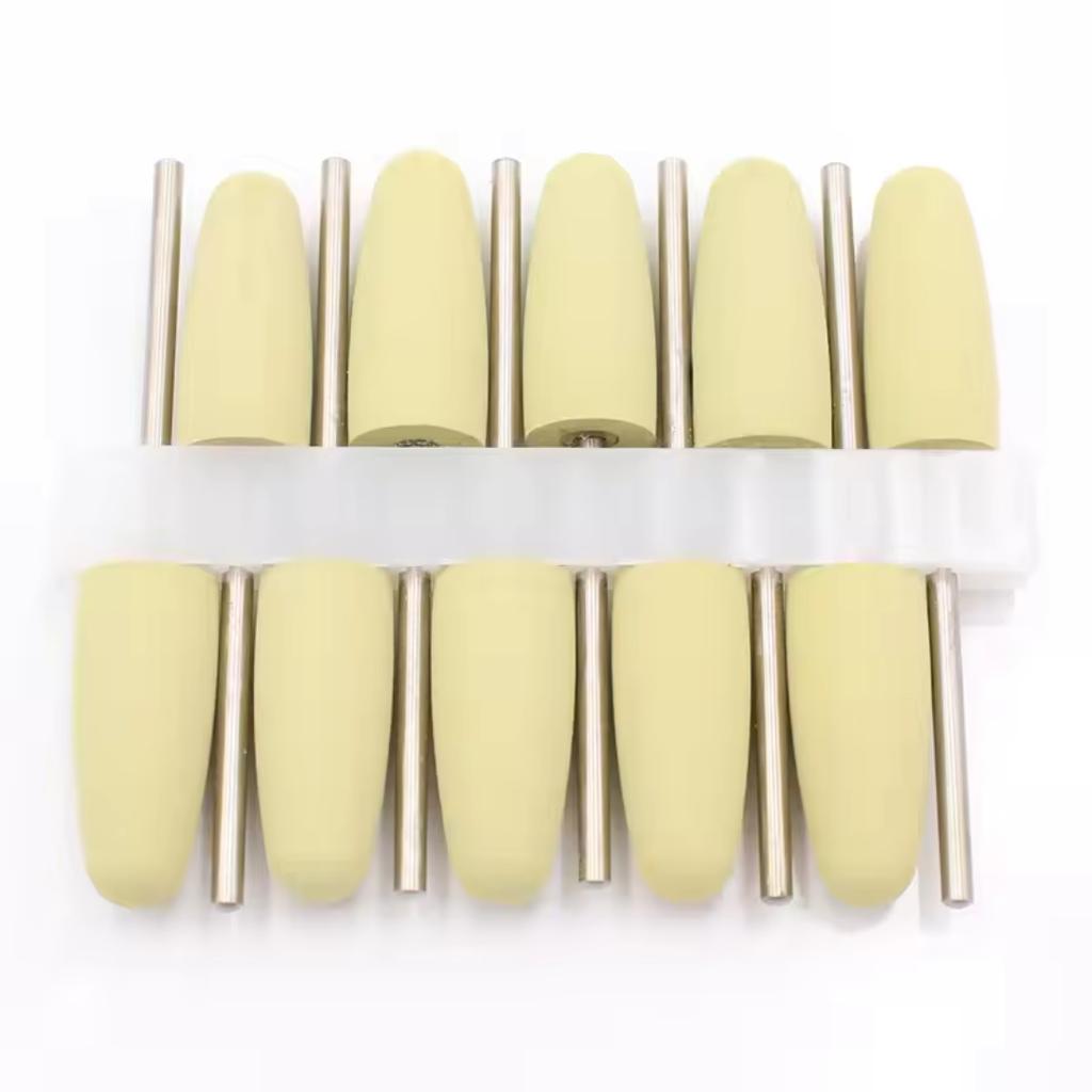 10Pcs Silicone Dental Polishing Heads Tooth Drill Bits For Dental Grinders Smoothing Tooth Surfaces Dentist Tools Nail Polishing