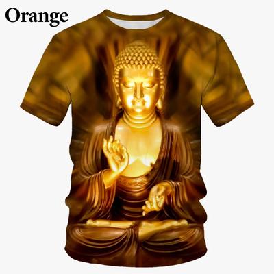 Summer Men T-shirt 3d Print Eligious Shakya Muni Buddha Face T Shirt Buddhism Fashion Casual Round Neck Short Sleeve Tees