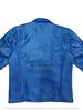 Men's Genuine Soft Lambskin Leather Jacket Blue Handmade Motorcycle Biker Jacket