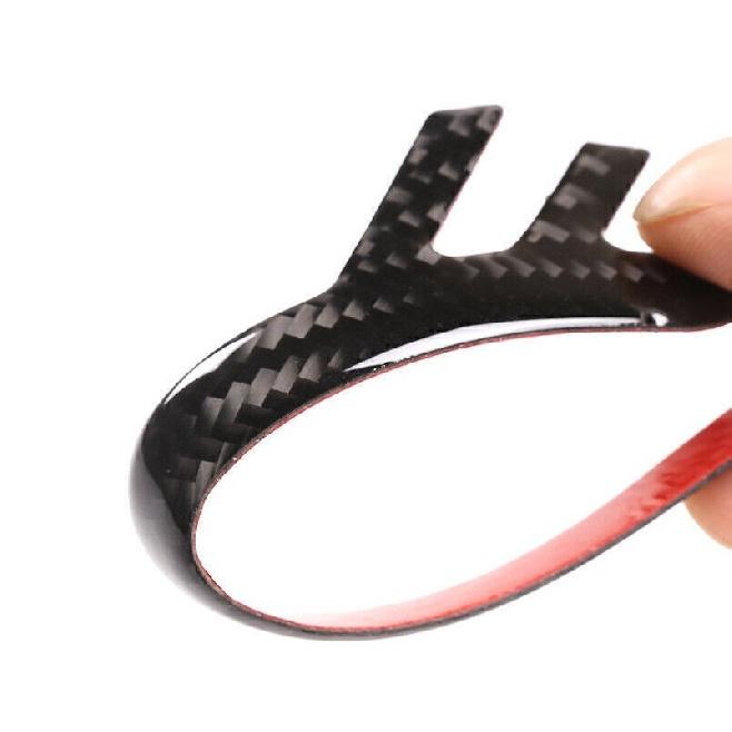 For Honda Civic 10th 2016-2021 Real Carbon Fiber Front Side Light Eyebrow Strip