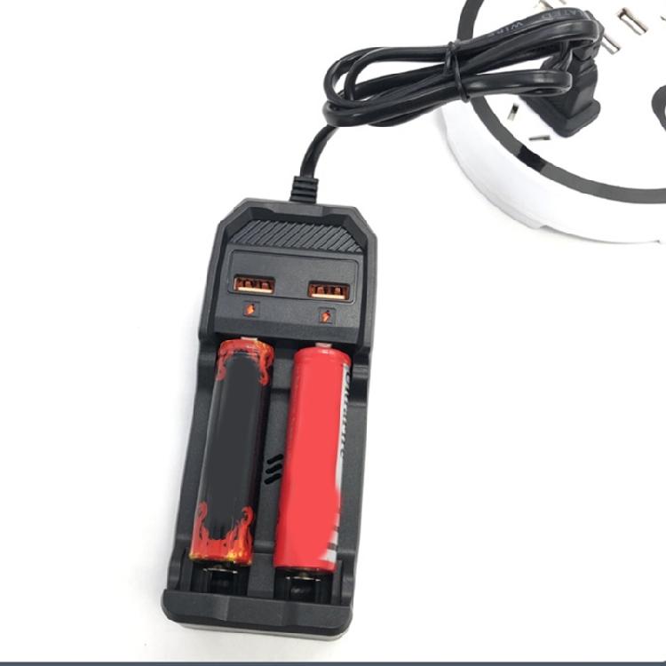 2 Slot USB Battery Charger 18650 Batteries Charging Case Portable For 26650/21700/18650/18500/16340/14500 Batteries