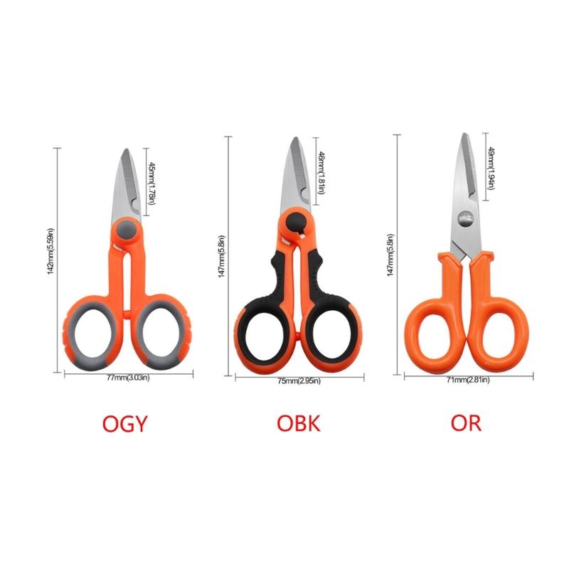 Professional Fishing Shears Fishing Braided Line Scissors with Non-Slip Grip Multifunction Heavy Duty Fishing Scissor