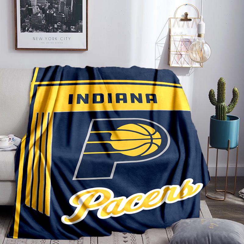 Pacers Basketball Team Blanket Lightweight Flannel Bedding Blanket Perfect for Travel, Camping, Living Rooms, Offices, Sofas, Fan Christmas gift
