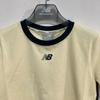 New Balance W Track Crop Ringer Short Sleeve Tee nbnef2W112 Light yelloW