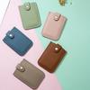 with Snap Card Holders Clutch Solid Color Clutch Bag Ins Short Wallet  Outdoor