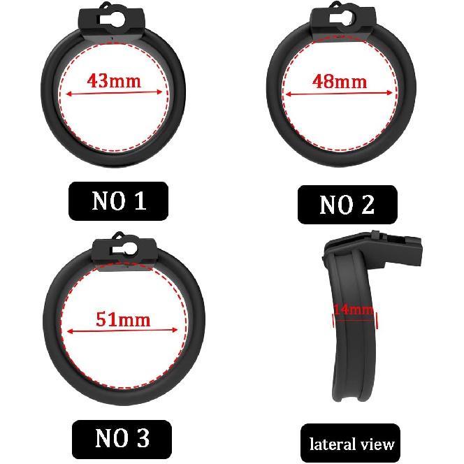 Male Chastity Device Kit with Penis Belt Cock Ring Cages Virginity Key and Lock Included,Short