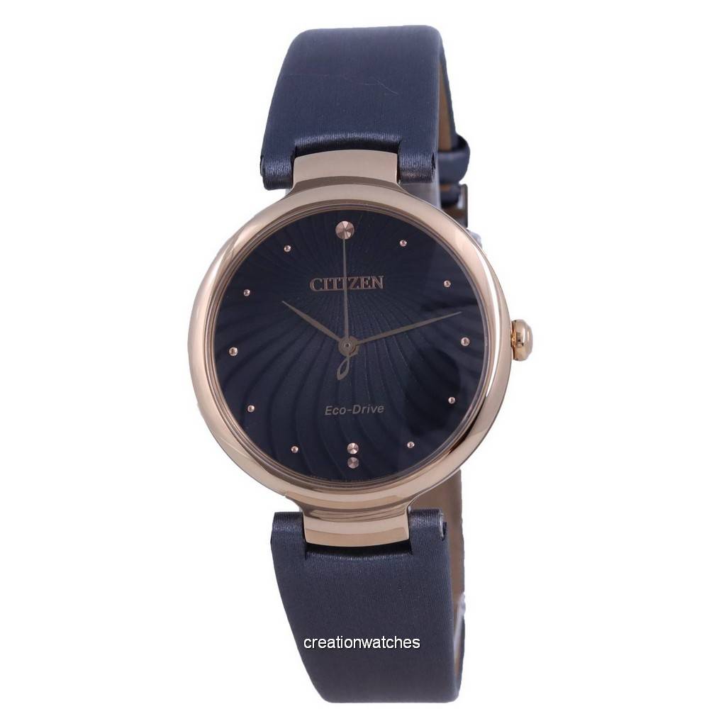 

Citizen Black Dial Gold Tone Stainless Steel Eco-Drive EM0853-14H женские часы