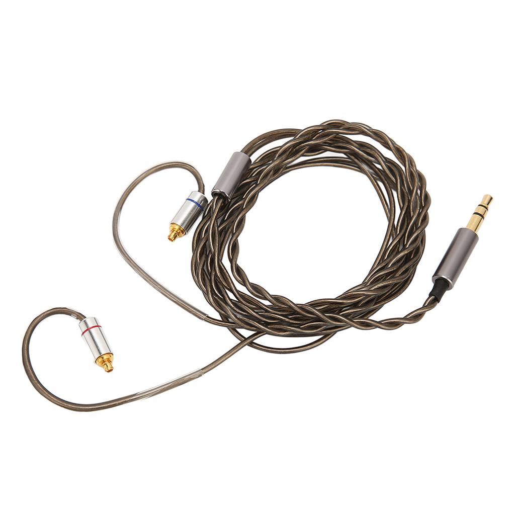 MMCX Earphone Cable 3.5mm Plug Silver Plated Copper Core Earbuds Upgrade Wire for Sennheiser IE300 IE600 IE900 3.9ft