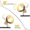 Spot de plafond 3 flammes - NETTLIFE - 3xE14 - Noir - Métal - Orientable 350°