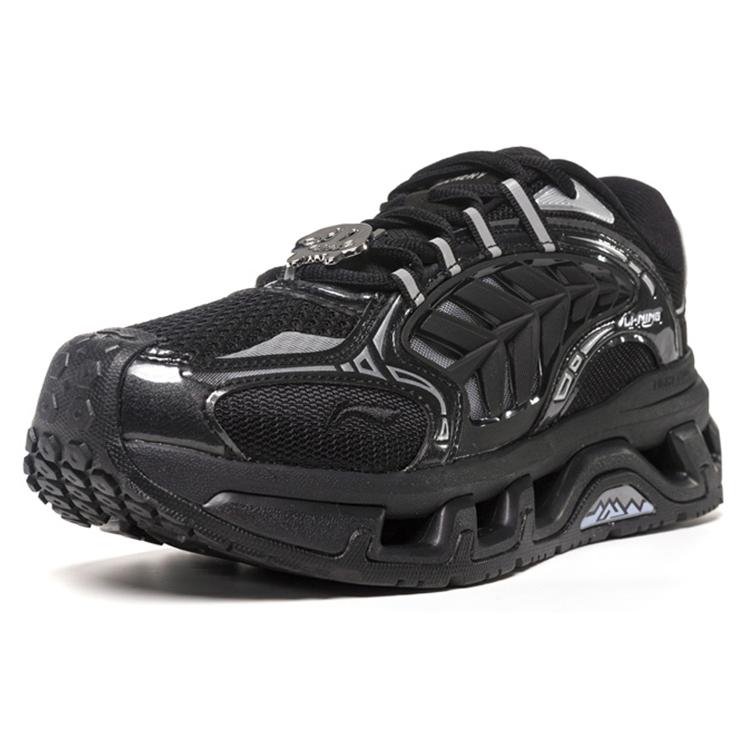 Li Ning Mountain Color Textile, Synthetic Leather Abrasion Resistant Cushioning Slip Resistant Breathable Low Top AGLS064-1