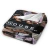Dr. Gregory House Television Photo Collage Flannel Blanket Warm Throw Blanket for Outdoor Travel Office Bedspread Sofa Bed Cover