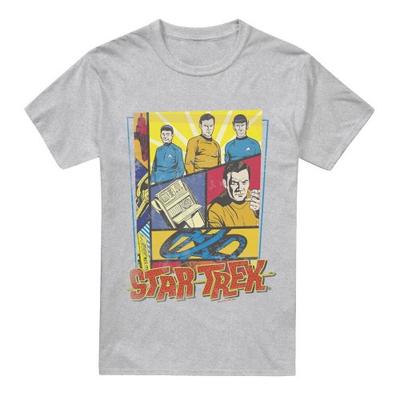 Meeste vintage kollaažiga T-särk