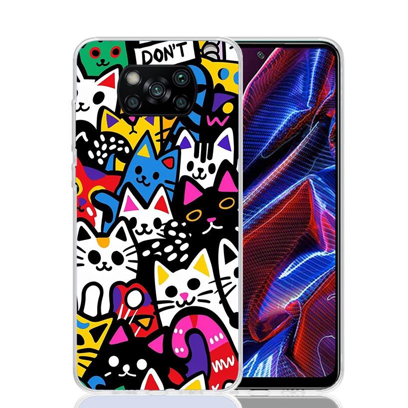 Graffiti Fashion Cool Phone Case For Xiaomi Poco F7 Ultra X7 X6 Pro X5 Redmi 15 15C 13 13C 12 12C 10 10A 10C 9 9A 9C 9T Shell Po