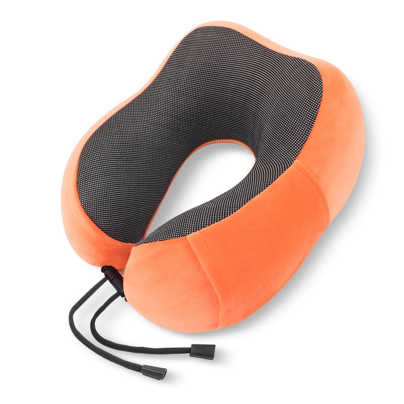 Memory Cotton U-shaped Travel Pillow Ergonomic Compliance Aircraft Office Headrests Relieve Neck Pressure with A Variety of Colors To Choose From