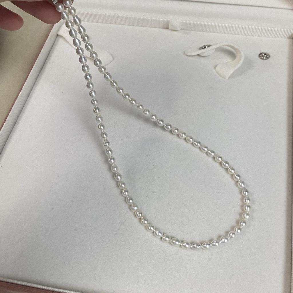 Natural Freshwater Pearls 4-5mm AK Keshi Light Bulb Shape Semi-finished DIY Necklace Materials