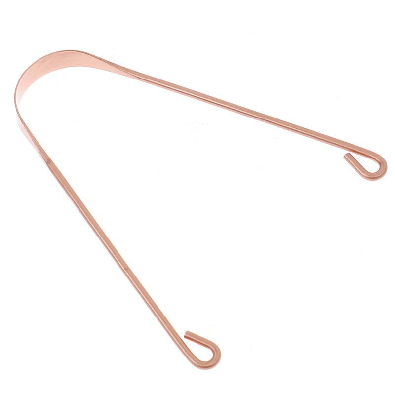 Pure Copper Tongue Scraper Cleaner Thick  Ayurvedic Dental Hygiene Oral Care