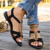 Summer women's casual and comfortable bead flat sandals