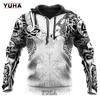 Men's Sweatshirts 3D Print Vikings Classic Wolf  Men's Hoodies Jacket Spring Autumn Fashion Pullovers Hip Hop Punk Oversized Clo