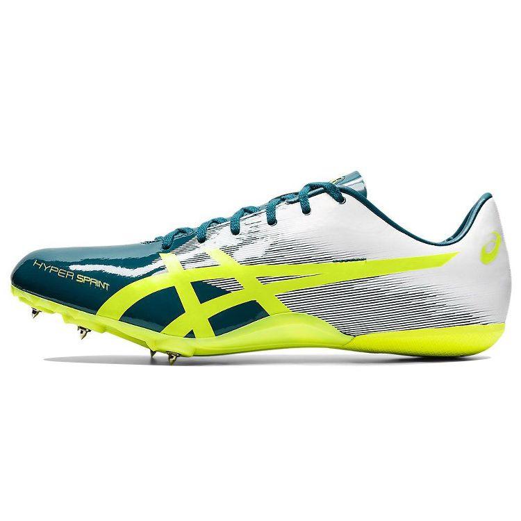 Asics Hyper Sprint 7 Comfortable Low-Top Sprinting Shoes Men sneaker White Green 1091A015-300