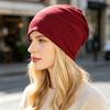 Headscarf Hat Mercerized Cotton Soft Breathable Wrinkle-Resistant Fabric Elastic Comfortable Fit Turban Hat Daily Wear