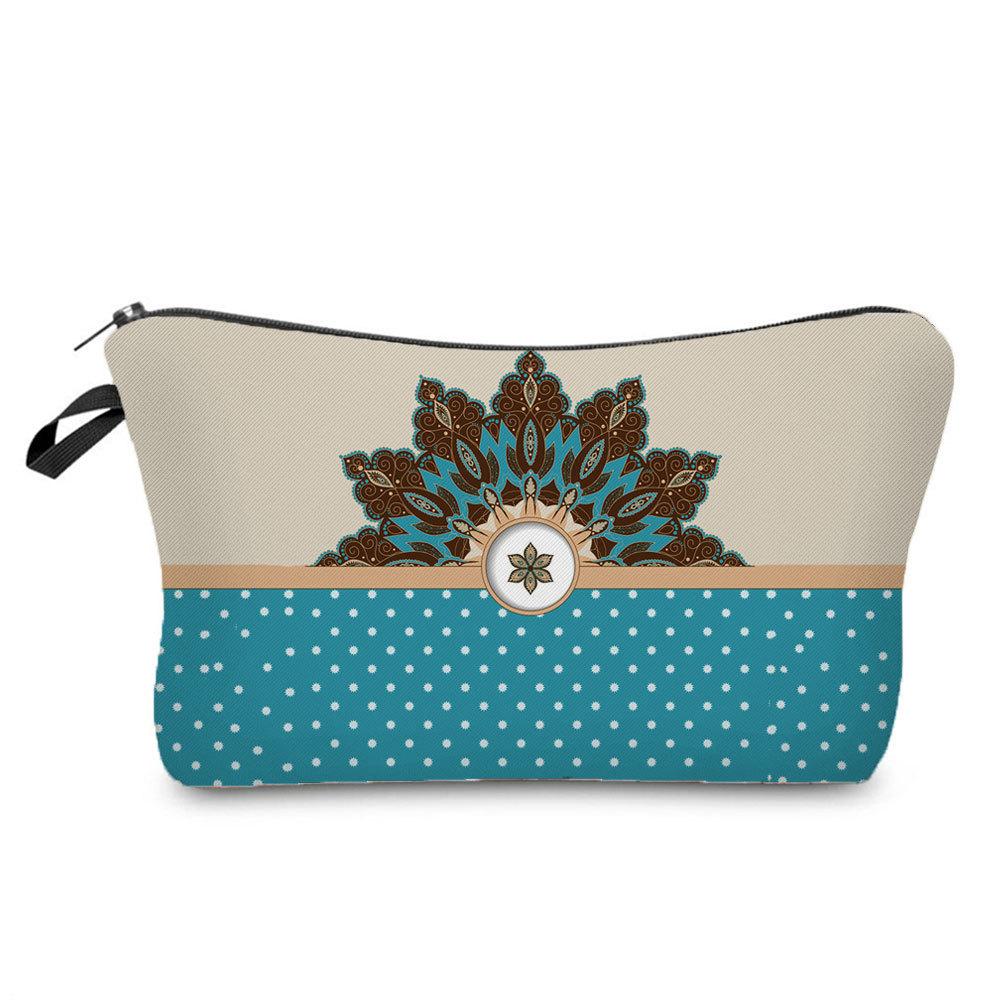 Women Cat Print Cosmetic Bag Toiletries Organize Travel Storage Case KTB