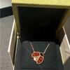 ladybugFlowerlace Necklace Is Gentle and More Eye-catching Than a Clover. The Hollowed Out Design Is Overall Light and Three-dimensional