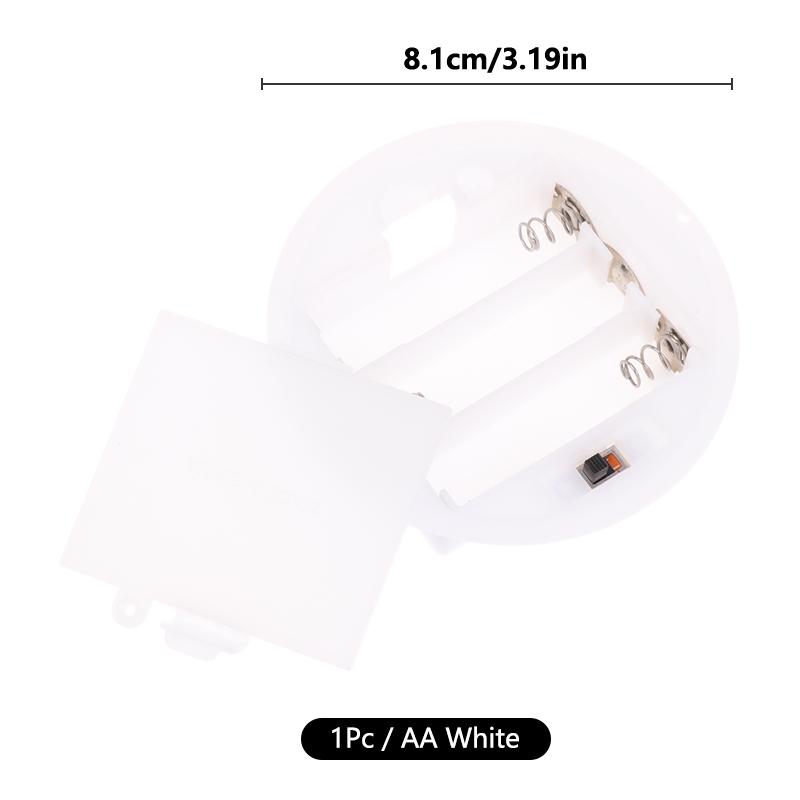 1/3Pcs 3 AAA/AA 4.5V Battery Case With Switch Cover Embedded Battery Holder Battery Storage Boxes Switch Socket Container