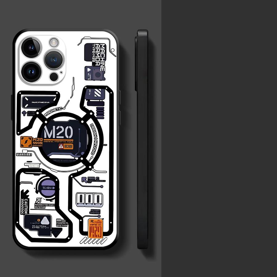 Retro Mecha Style Funda Phone Cover Phone Case for Apple iPhone 17 Pro Max XR XS MAX 12 14 11 13 17e Air 15 Pro 7 8 16