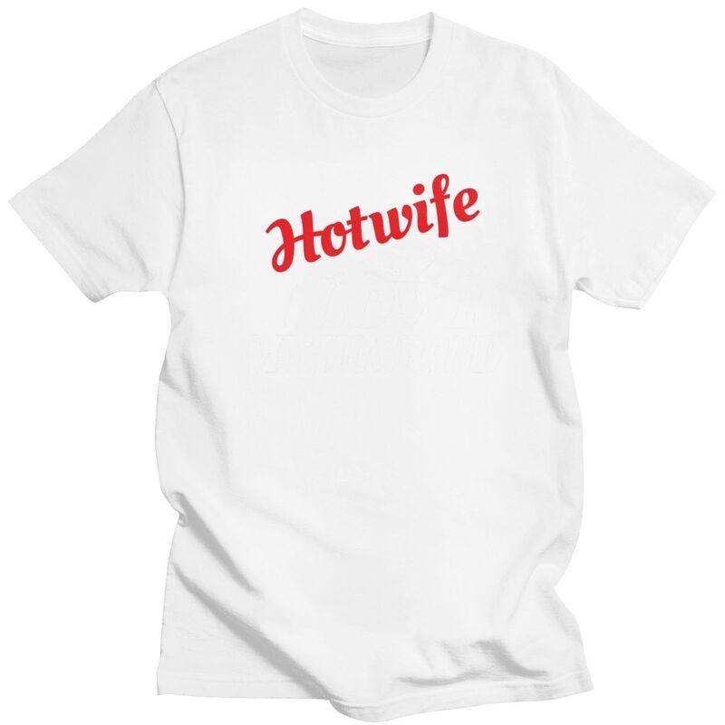 Custom Hotwife I Love My Husband T Shirt for Men 100 Cotton Tshirt Leisure Tees Short Sleeves Tshirts Slim Fit Clothing Gift