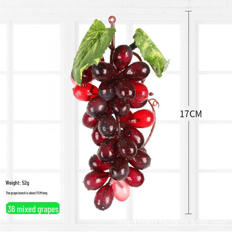 Kids' Educational Toys: Simulated Fruits - Grapes, Persimmons, Apples, Bananas - for Play, Decor, and Props