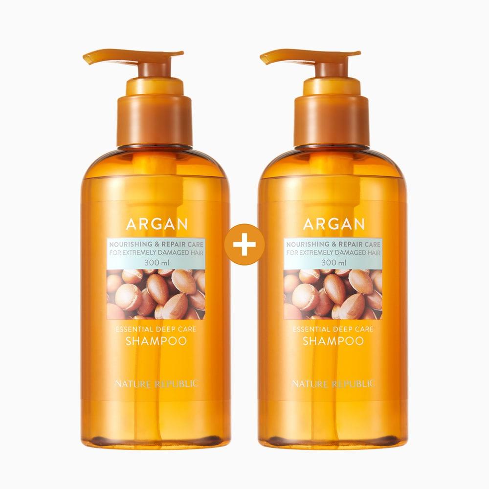 [Damaged Hair·Nutrient] 1+1 Argan Essential Deep Care Shampoo 300ml
