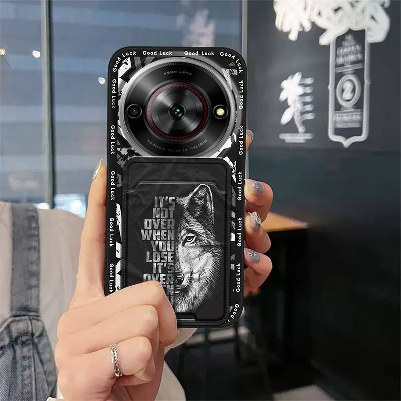 Card Slot Soft Case Phone Case For ZTE Blade A75 5G/Nubia Focus 5G/Calf 5G Waterproof Back Cover Durable Anti-knock TPU