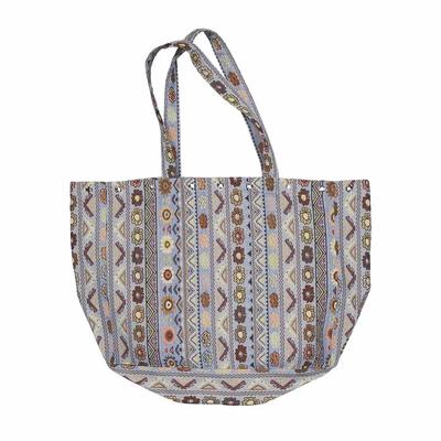 Jacquard Eyelet Big Bag (Sky Blue)